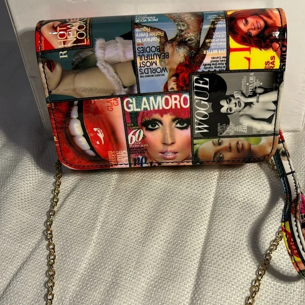 VOGUE Magazine Celebrity Crossbody wristlet purse